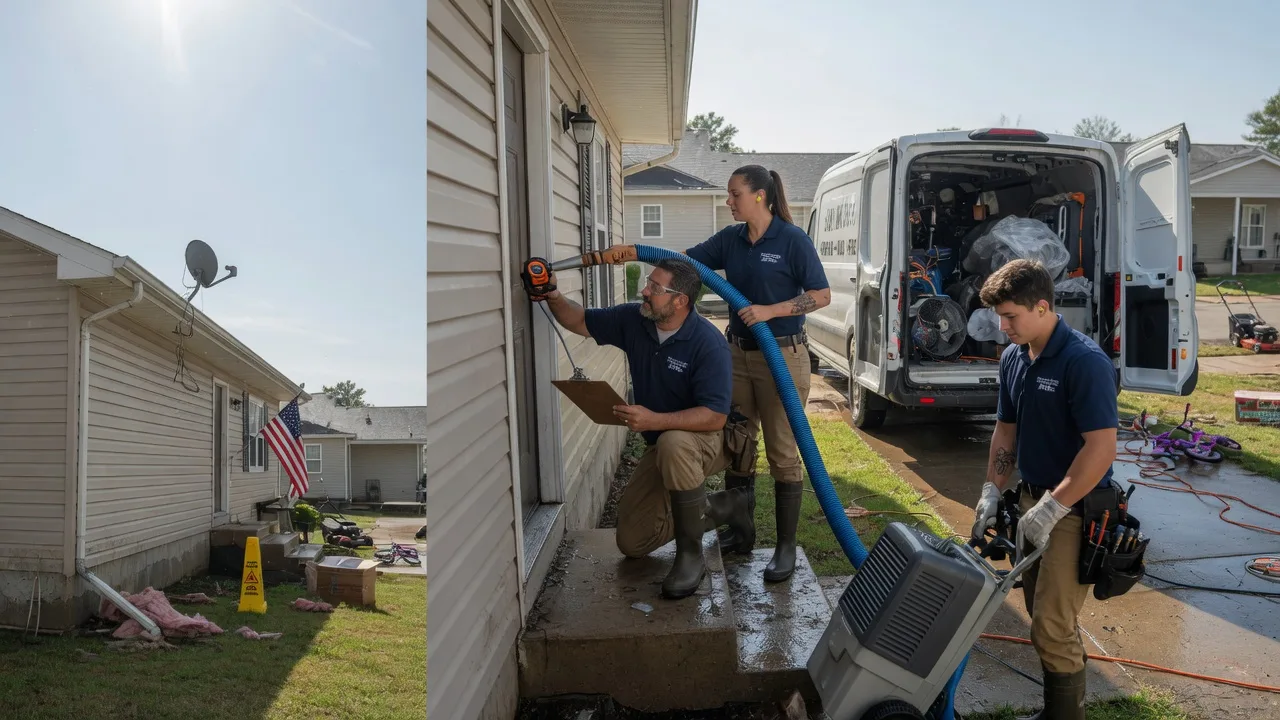 Ceiling Water Damage Restoration in Interior, SD near me